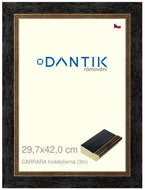 DANTIK frame 29,7 × 42, CARRARA brown-black plexi clear - Photo Frame