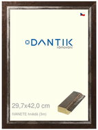DANTIK frame 29,7 × 42, IVANETE brown plexi clear - Photo Frame