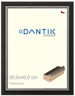DANTIK frame 30 × 40, TAIGA black plexi clear - Photo Frame