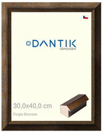 DANTIK frame 30 × 40, Forgia Bronzea plexi clear - Photo Frame