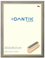 DANTIK frame 30 × 40, OPERA Colori blue plexi clear - Photo Frame