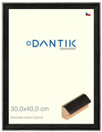 DANTIK frame 30 × 40, INCLINATA colouri black plexi clear - Photo Frame