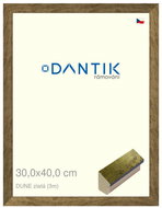 DANTIK frame 30 × 40, DUNE gold plexi clear - Photo Frame