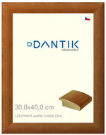 DANTIK frame 30 × 40, LEDVINKA light brown plexi clear - Photo Frame