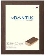 DANTIK frame 30 × 40, RETRO brown plexi clear - Photo Frame