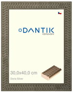 DANTIK frame 30 × 40, Doria Silver plexi clear - Photo Frame