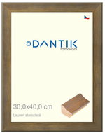 DANTIK frame 30 × 40, Lauren old gold plexi clear - Photo Frame