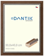 DANTIK frame 30 × 40, TAIGA brown plexi clear - Photo Frame