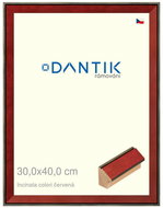 DANTIK frame 30 × 40, INCLINATA colouri red plexi clear - Photo Frame