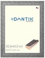 DANTIK frame 30 × 40, MARGOT graphite plexi clear - Photo Frame