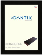 DANTIK frame 30 × 40, FC black flat plexi clear - Photo Frame