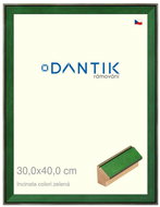 DANTIK frame 30 × 40, INCLINATA colouri green plexi clear - Photo Frame