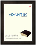 DANTIK frame 30 × 40, LEDVINKA dark brown plexi clear - Photo Frame