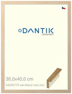 DANTIK frame 30 × 40, KASSETTE whitewashed oak small plexi clear - Photo Frame