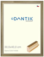 DANTIK frame 30 × 40, OPERA Colori brown plexi clear - Photo Frame