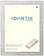 DANTIK frame 30 × 40, ATHINA White plexi clear - Photo Frame