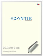 DANTIK frame 30 × 40, ALU profile 7269 Silver matt plexi clear - Photo Frame