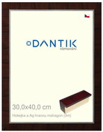 DANTIK frame 30 × 40, Hockey stick and Ag edge mahogany plexi clear - Photo Frame