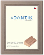 DANTIK frame 30 × 40, STEP brown plexi clear - Photo Frame