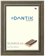 DANTIK frame 30 × 40, Oro Fino silver plexi clear - Photo Frame
