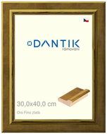 DANTIK frame 30 × 40, Oro Fino gold plexi clear - Photo Frame