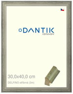 DANTIK frame 30 × 40, DELFINO silver plexi clear - Photo Frame