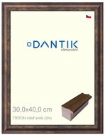 DANTIK frame 30 × 40, TRITON copper antique plexi clear - Photo Frame