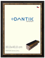 DANTIK frame 30 × 40, TRITON black plexi clear - Photo Frame