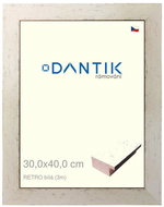 DANTIK frame 30 × 40, RETRO white plexi clear - Photo Frame