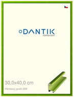 DANTIK frame 30 × 40, ALU profile 7269 Green Emerald polished plexi clear - Photo Frame
