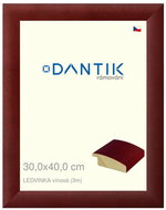 DANTIK frame 30 × 40, LEDVINKA burgundy plexi clear - Photo Frame