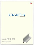DANTIK frame 30 × 40, ALU profile 6030 veneer coloured grey light plexi clear - Photo Frame