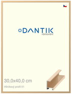 DANTIK frame 30 × 40, ALU profile 6001 gold glossy plexi clear - Photo Frame
