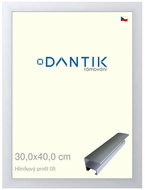 DANTIK frame 30 × 40, ALU profile 7005 Silver matt plexi clear - Photo Frame