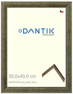 DANTIK frame 30 × 40, SARTORI leaves silver plexi clear - Photo Frame