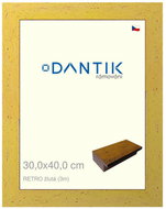 DANTIK frame 30 × 40, RETRO yellow plexi clear - Photo Frame