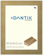 DANTIK frame 30 × 40, ANDRÉ large antique silver plexi clear - Photo Frame