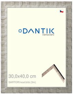 DANTIK frame 30 × 40, SARTORI bone. white plexi clear - Photo Frame