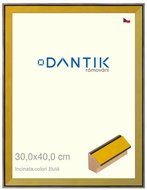 DANTIK frame 30 × 40, INCLINATA colouri yellow plexi clear - Photo Frame