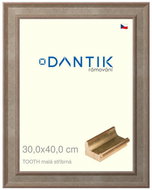 DANTIK frame 30 × 40, TOOTH small silver plexi clear - Photo Frame