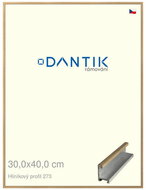 DANTIK frame 30 × 40, ALU profile 7273 Oak veneer plexi clear - Photo Frame