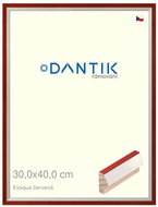 DANTIK frame 30 × 40, EVOQUE red plexi clear - Photo Frame