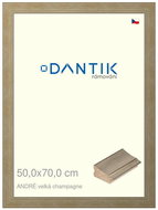 DANTIK frame 50 × 70, ANDRÉ large champagne plexi clear - Photo Frame