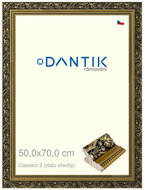 DANTIK frame 50 × 70, Claico 2 gold walnut plexi clear - Photo Frame