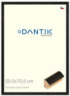 DANTIK frame 50 × 70, INCLINATA colouri black plexi clear - Photo Frame