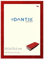 DANTIK frame 50 × 70, RETRO red plexi clear - Photo Frame
