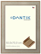DANTIK frame 50 × 70, TOOTH silver plexi clear - Photo Frame