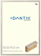 DANTIK frame 50 × 70, KASSETTE white, pierced plexi clear - Photo Frame