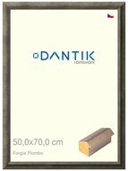 DANTIK frame 50 × 70, Forgia Piombo plexi clear - Photo Frame