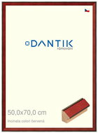 DANTIK frame 50 × 70, INCLINATA colouri red plexi clear - Photo Frame